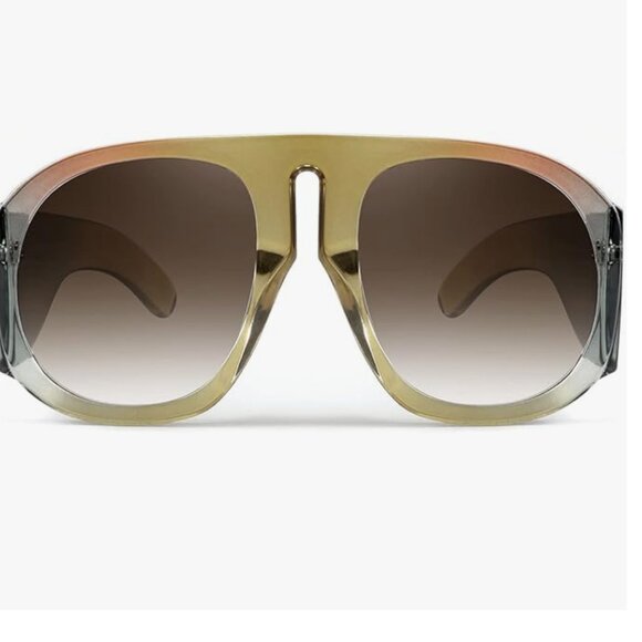 Retro Trendy Aviator Sunglasses - Picture 5 of 6